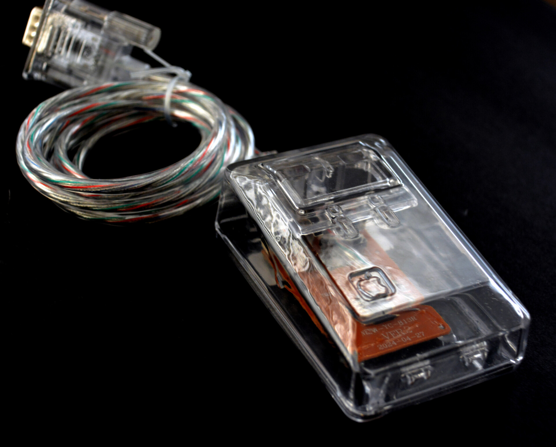 Clear 3D Printed Apple M0100 Mouse (limited edition) - 8 bit